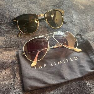 The Limited Black and Gold Sunglasses Duo - will not split up